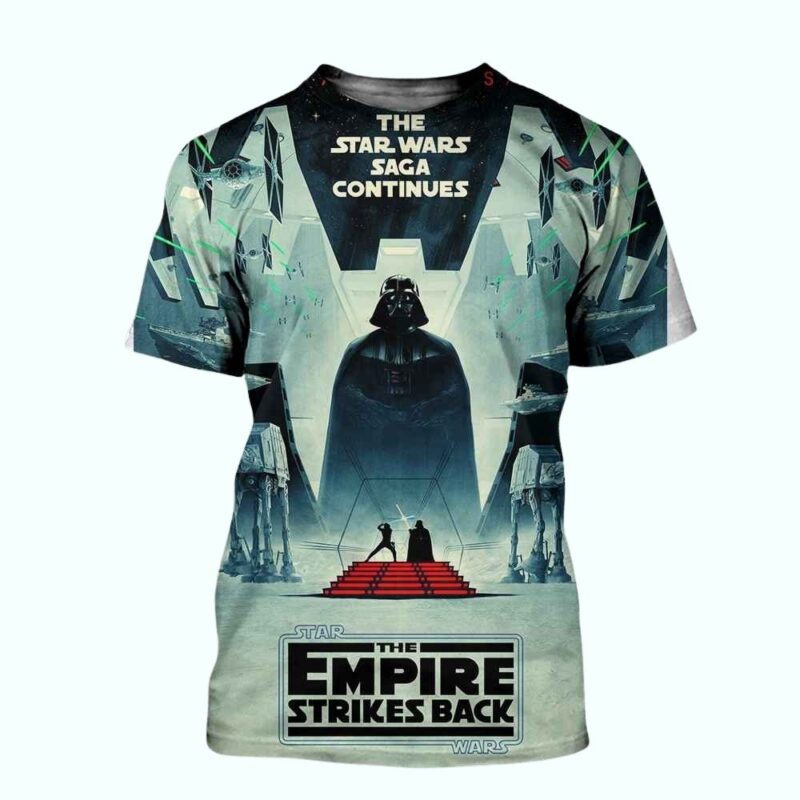40th Anniversary The Star Wars Saga Continues Star Wars The Empire Strikes Back All Over Print Shirt.jpg