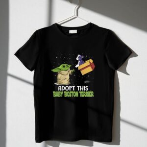 Adopt This Baby Boston Terrier Yoda Star Wars 1 T Shirt.jpg