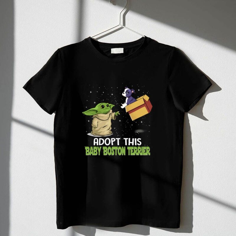 Adopt This Baby Boston Terrier Yoda Star Wars 1 T Shirt.jpg