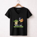 Adopt This Baby Boston Terrier Yoda Star Wars 5 Womens V Neck.jpg