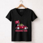 Alabama Crimson Tide Darth Vader Baby Yoda Car Riding Star Wars Football 5 Womens V Neck.jpg