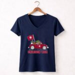 Alabama Crimson Tide Darth Vader Baby Yoda Car Riding Star Wars Football 9 Womens V Neck.jpg