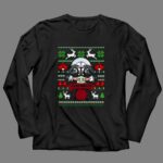 Alabama Crimson Tide Darth Vader Baby Yoda Star Wars Christmas 4 Long Sleeves.jpg