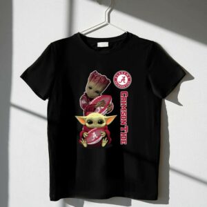 Alabama Crimson Tide Groot Baby Yoda Football 1 T Shirt.jpg