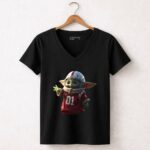 Alabama Roll Tide Football Baby Yoda Grogu 5 Womens V Neck.jpg