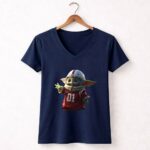 Alabama Roll Tide Football Baby Yoda Grogu 9 Womens V Neck.jpg
