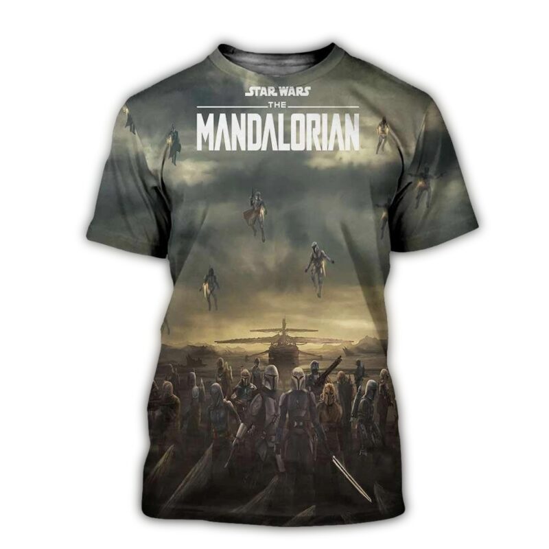 All Episodes Now Streaming On Disney Plus New Art The Mandalorian Star Wars All Over Print Shirt.jpg