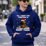 All I Want for Christmas is Baby Yoda Star Wars Santa Hat Snowflakes Gifts 2 Hoodie.jpg