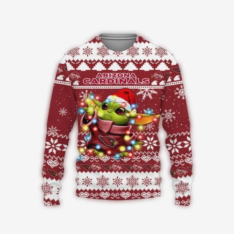 Arizona Cardinals Baby Yoda Star Wars Ugly Christmas Sweater.jpg