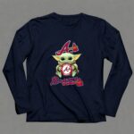 Atlanta Braves Baby Yoda Holding Team 9 Long Sleeves.jpg