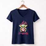 Atlanta Braves Baby Yoda Holding Team 9 Womens V Neck.jpg