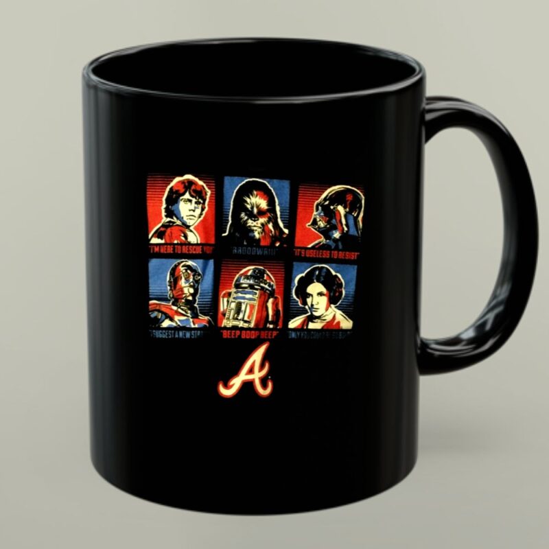 Atlanta Braves With Darth Vader Chewbacca R2 D2 and C 3PO Leia Organa 1 mug 1.jpg