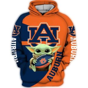 Auburn Tigers Baby Yoda Star Wars 3D Hoodie Auburn Tigers Gifts For Her.jpg