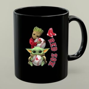 Baby Groot And Baby Yoda Love Boston Red Sox Fan 1 mug 1.jpg