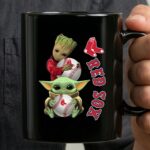 Baby Groot And Baby Yoda Love Boston Red Sox Fan 3 mug 1.jpg