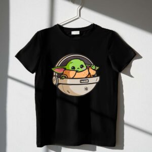 Baby YODA FanClub SW Holiday Grogu in Hover Pod 1 T Shirt.jpg