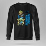 Baby Yoda And Groot Hug Carolina Panthers 8 Sweatshirt.jpg