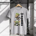 Baby-Yoda-And-Groot-Hug-Oakland-Raiders-1-T-Shirt