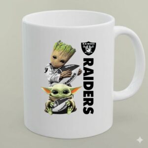 Baby Yoda And Groot Hug Oakland Raiders 1 mug.jpg
