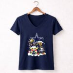 Baby-Yoda-And-Groot-Santa-Christmas-With-Dallas-Cowboys-9-Womens-V-Neck