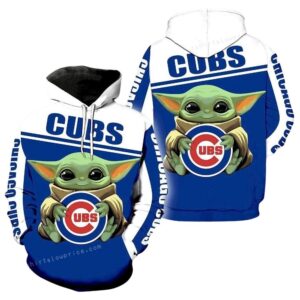 Baby Yoda Chicago Cubs Graphic Star Wars Fans hoodie 1.jpg