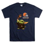 Baby Yoda Cleveland Browns Football Helmet Starry Night 9 T Shirt.jpg