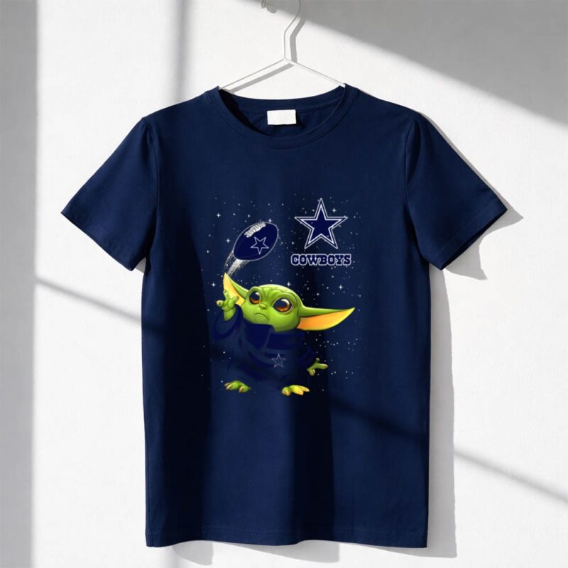 Baby Yoda Dallas Cowboys Star Football 1 T Shirt