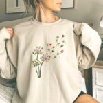 Baby Yoda Dandelion Grogu Star Wars Cute Whimsical Nature 3 Sweatshirt.jpg
