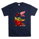 Baby-Yoda-Detroit-Red-Wings-Hockey-Magic-Moment-9-T-Shirt