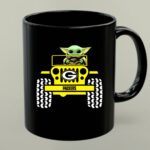 Baby Yoda Driving Green Bay Packers Jeep 1 mug.jpg