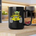 Baby Yoda Driving Green Bay Packers Jeep 2 mug.jpg