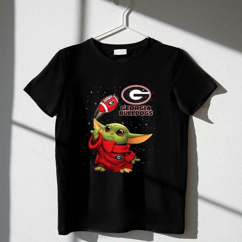 Baby Yoda Georgia Bulldogs Football Star Wars 1 T Shirt.jpg