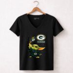 Baby-Yoda-Green-Bay-Packers-Football-Force-G-Packers-5-Womens-V-Neck