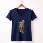 Baby Yoda Grogu Groot Reflection 5 Womens V Neck.jpg