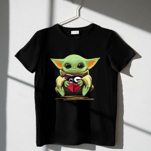 Baby Yoda Heart Atlanta Falcons Georgia Bulldogs 1 T Shirt.jpg