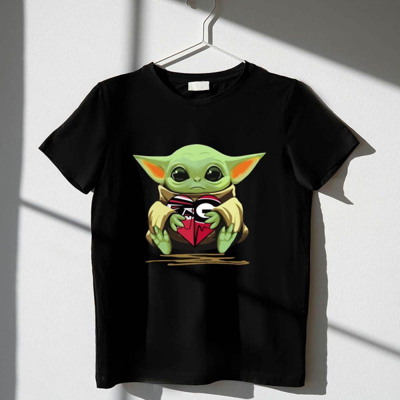 Baby Yoda Heart Atlanta Falcons Georgia Bulldogs 1 T Shirt.jpg