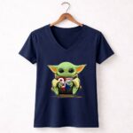 Baby Yoda Heart Oklahoma Sooners Okc Thunder 9 Womens V Neck.jpg