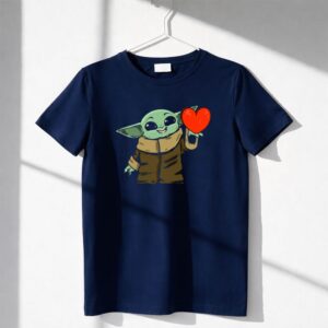Baby Yoda Heart Yoda Best Dad Ever Love You I Do Shirt