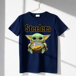 Baby Yoda Hold Ball Pittsburgh Steelers Shirt