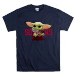 Baby Yoda Holding Football with Oklahoma Sooners 9 T Shirt.jpg