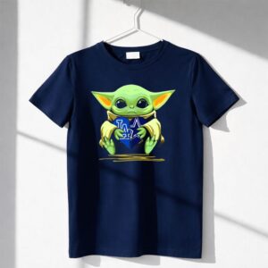Baby Yoda Holding Mashup La Dodgers Dallas Cowboys Heart Shirt