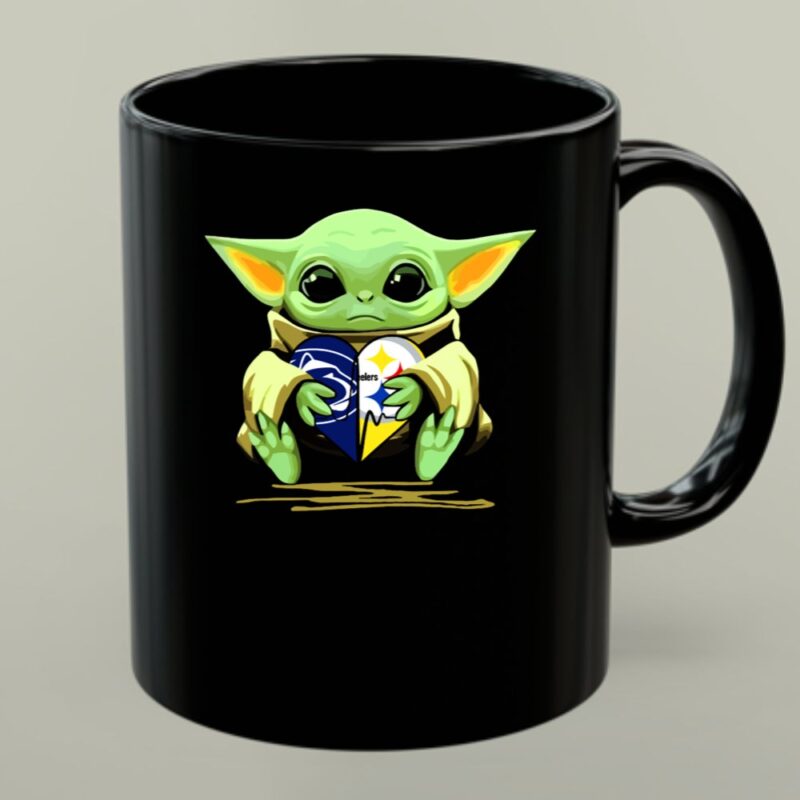 Baby Yoda Holding Steelers And Lions Heart Logo Fan Love 1 mug.jpg