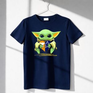 Baby Yoda Holding Mashup Texas Longhorns And Dallas Cowboys Heart Shirt