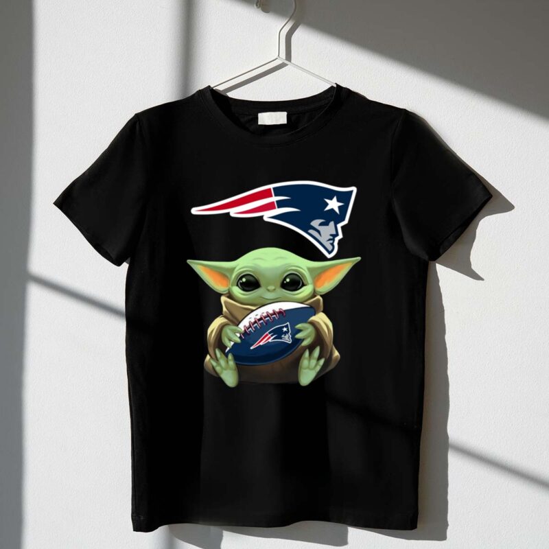 Baby Yoda Hug Ball New England Patriots 1 T Shirt 1