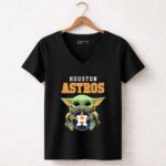 Baby Yoda Hug Logo Houston Astros 5 Womens V Neck.jpg