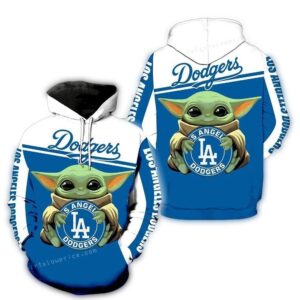 Baby Yoda Hug Los Angeles Dodgers All Over Print Hoodie 1.jpg