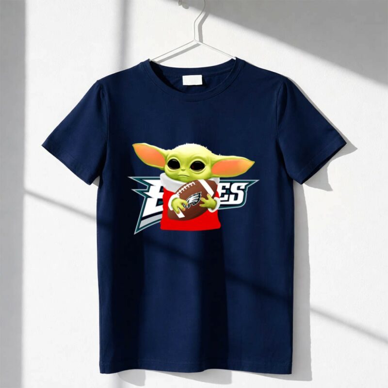 Baby Yoda Hug Philadelphia Eagles 1 T Shirt