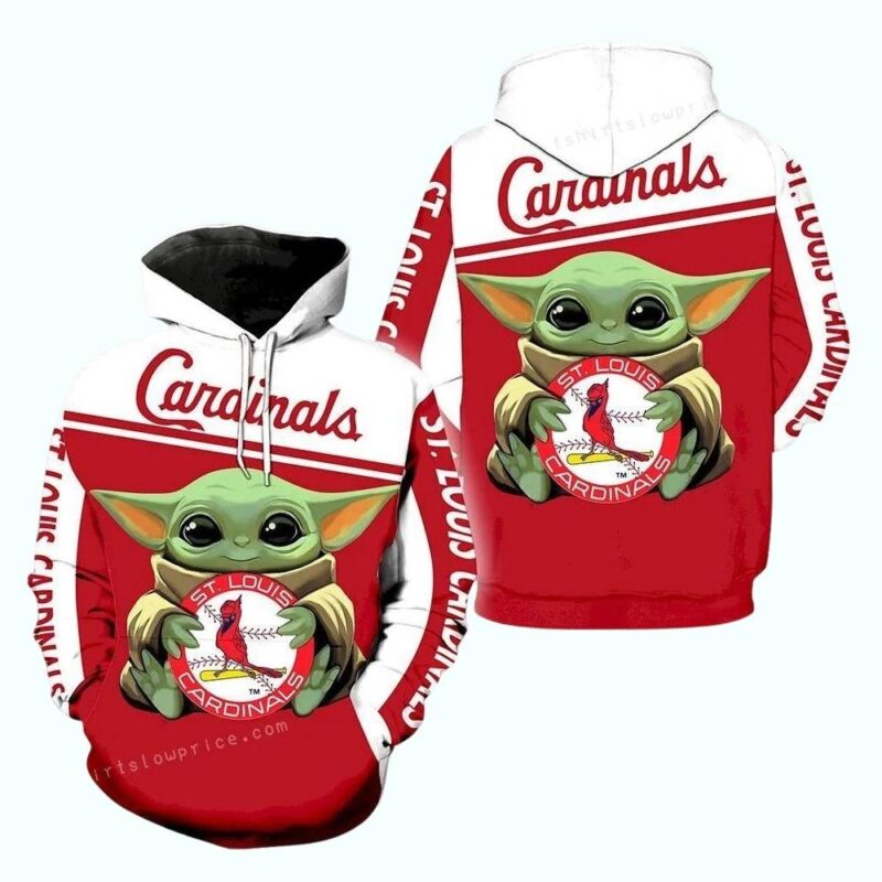 Baby Yoda Hug St Louis Cardinals All Over Print Hoodie 1.jpg