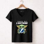Baby Yoda Hug Tampa Bay Lightning 5 Womens V Neck.jpg
