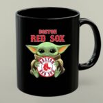 Baby Yoda Hugs The Boston Red Sox Baseball 1 mug 1.jpg